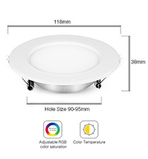 Mi-Light LED podhledové svítilo RGB+CCT kruhové 6W