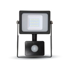 LED reflektor PIR SLIM 10W VT-4911 - černý 