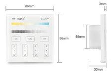Mi-Light Dotykový panel CCT 4-zónový 230V